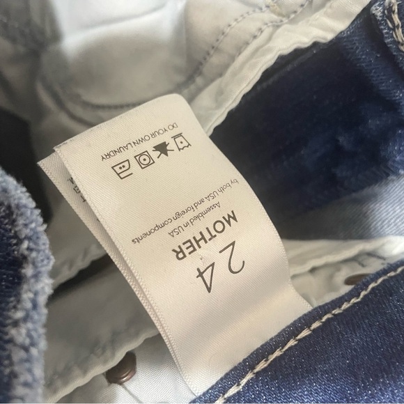Mother The Double Fray Charmer Skinny Jeans- Take The Edge Off size 24 - Picture 8 of 8